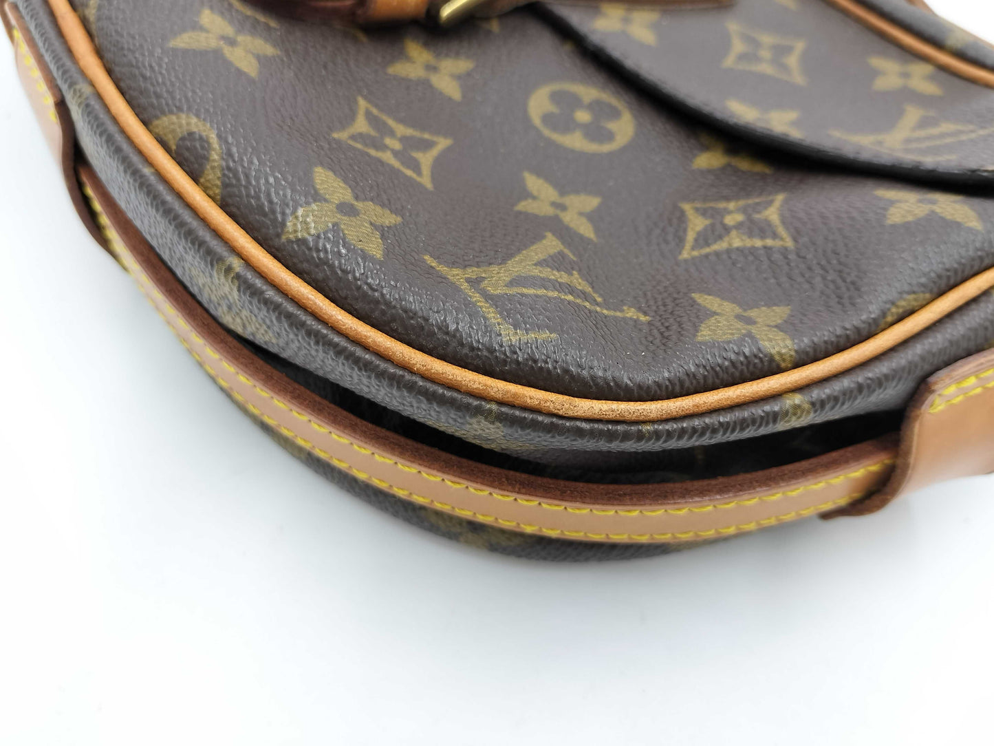 LOUIS VUITTON Epi Jeune Fille/MALLETIR engraved shoulder bag