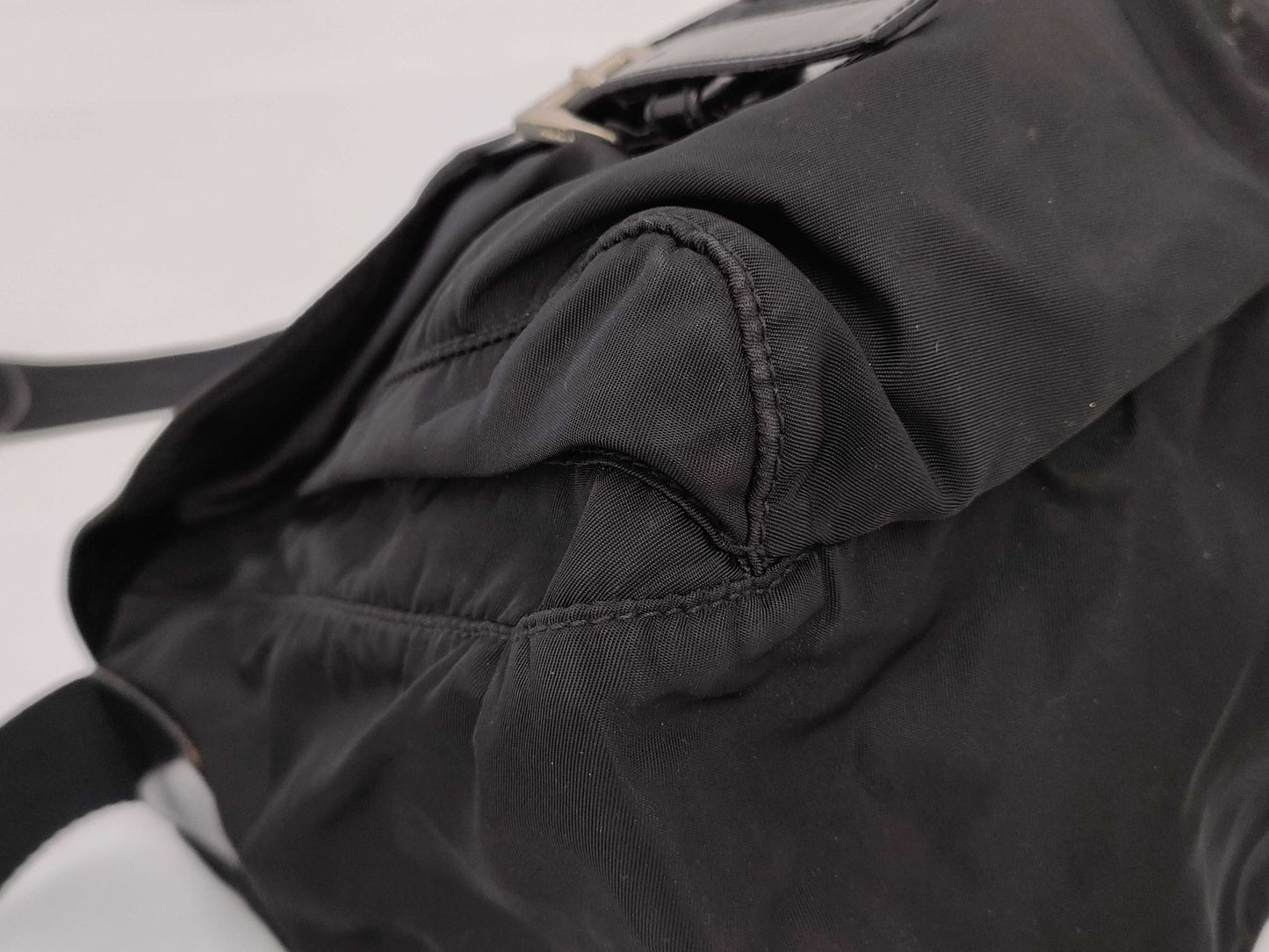 PRADA nylon messenger shoulder bag