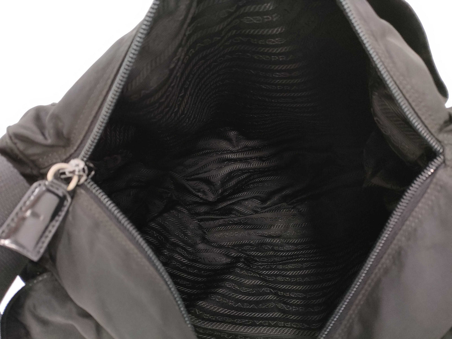PRADA nylon messenger shoulder bag