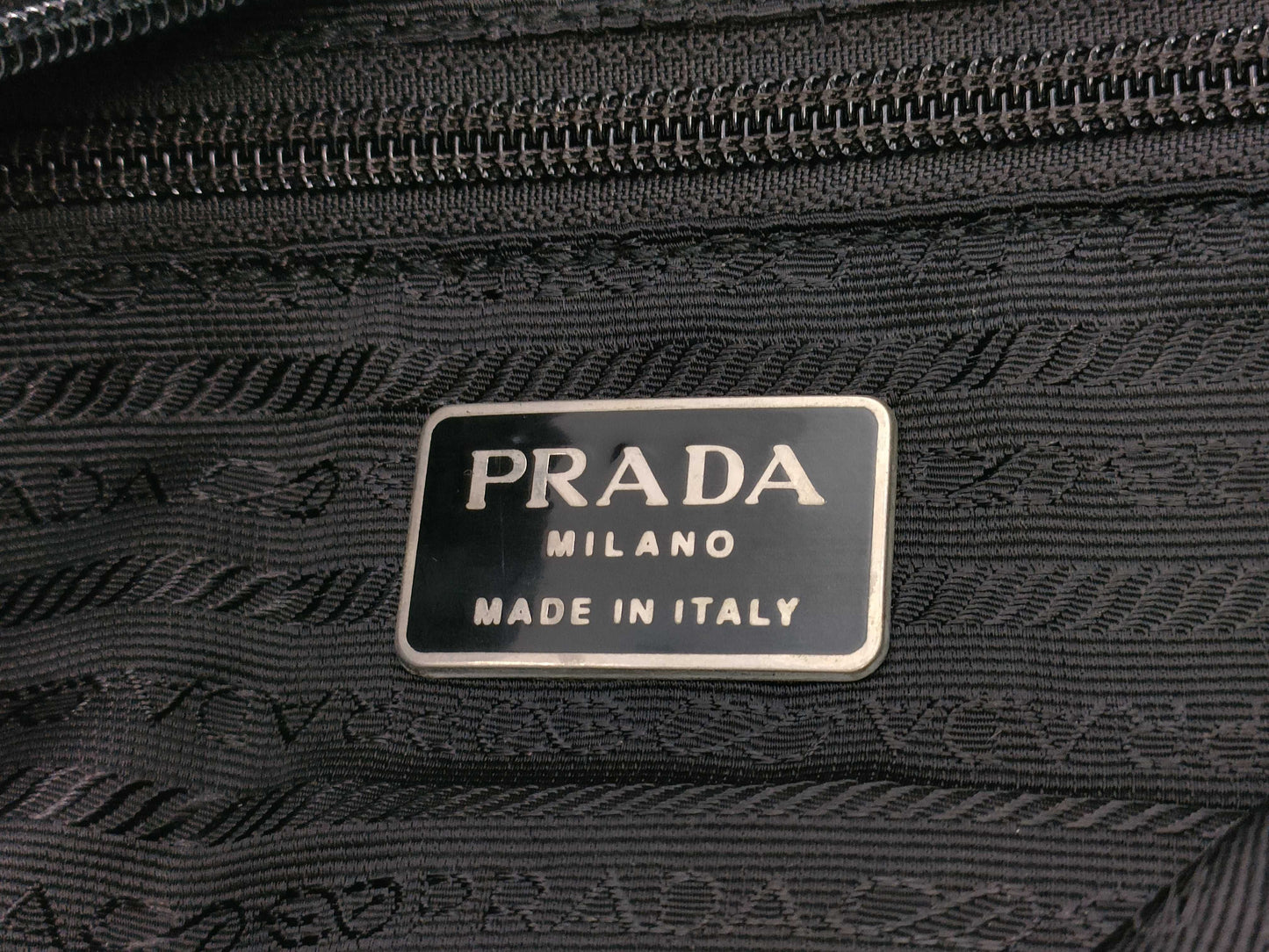 PRADA nylon messenger shoulder bag