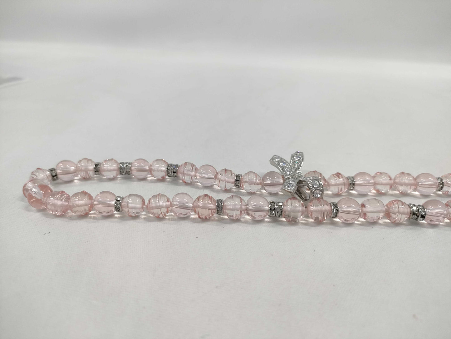 CHANEL B23S Ribbon Bead Necklace Long Necklace