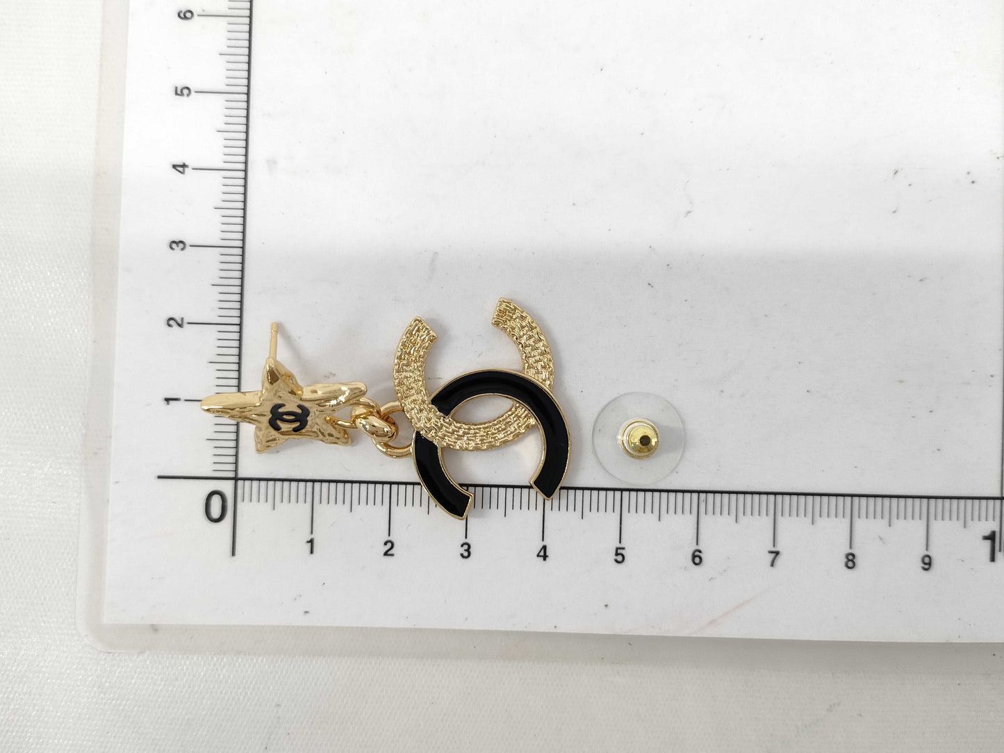 CHANEL B24P Coco Mark Star Earrings