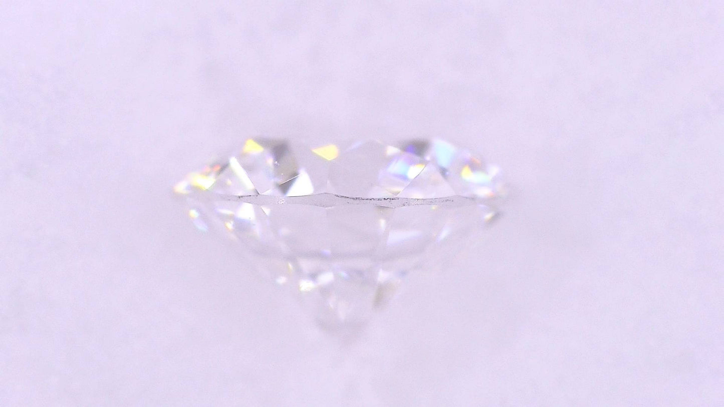 0.293ct D VS-2 EXCELLENT/EX/EX 3EX Heart NONE NATURAL 4.29-4.30X2.62mm Diamond Loose