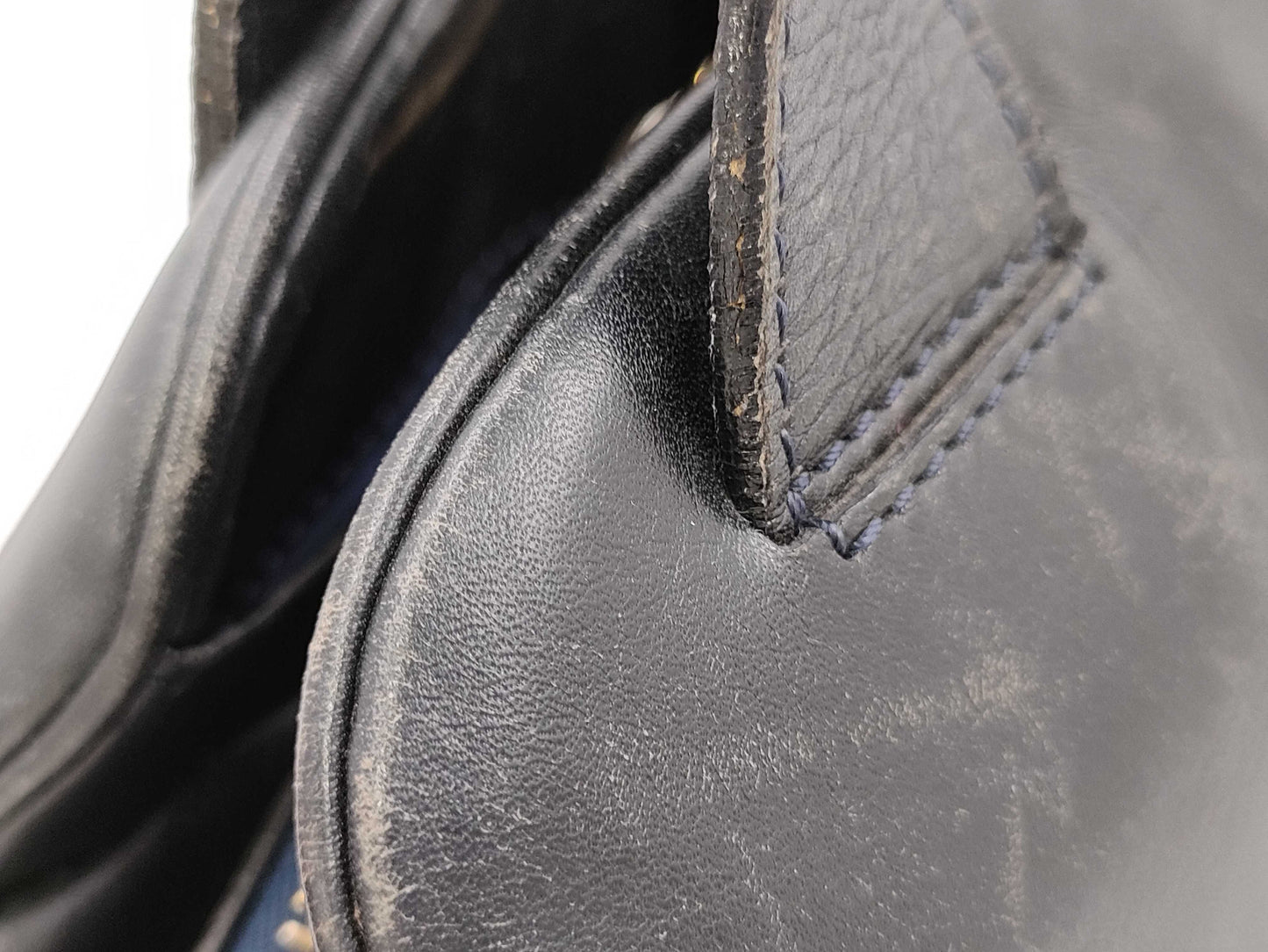 CELINE Leather Hand Black Handbag