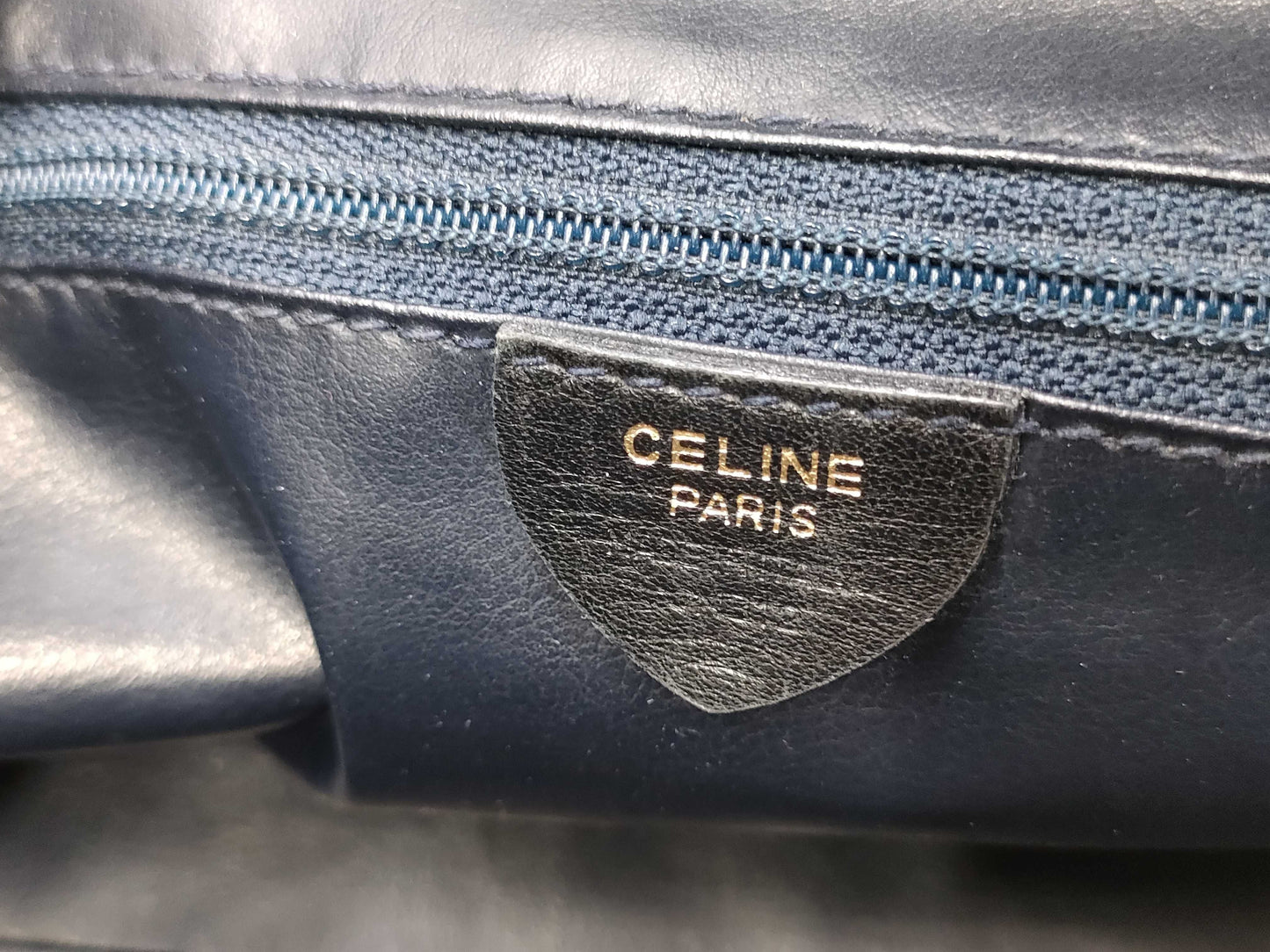 CELINE Leather Hand Black Handbag