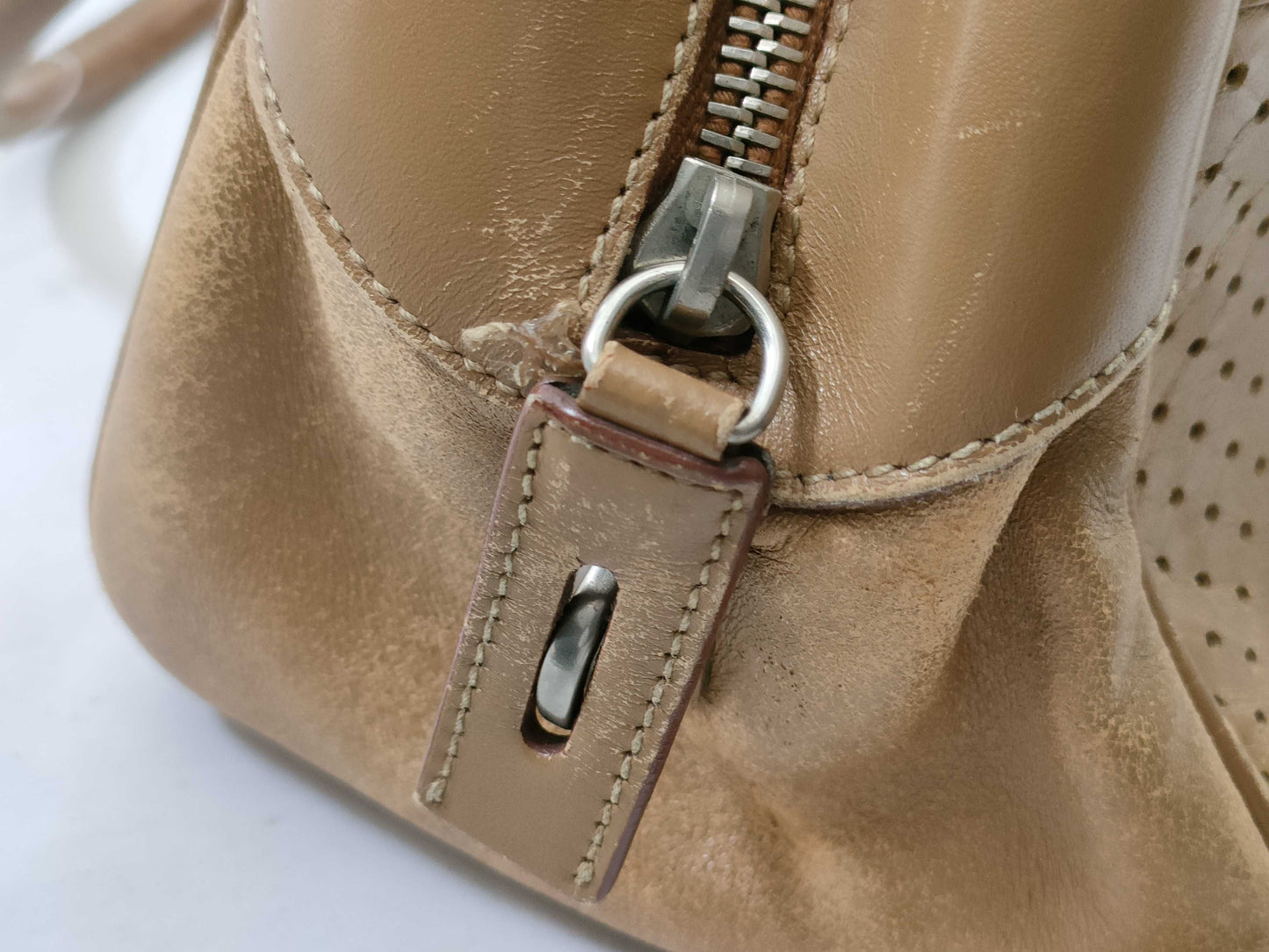 PRADA Punching Hand Mini Boston Handbag