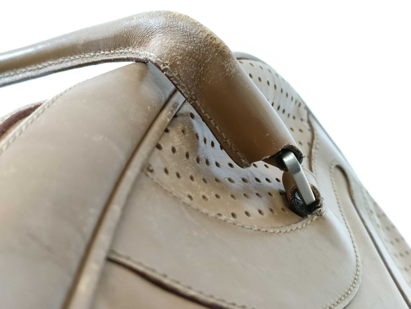 PRADA Punching Hand Mini Boston Handbag