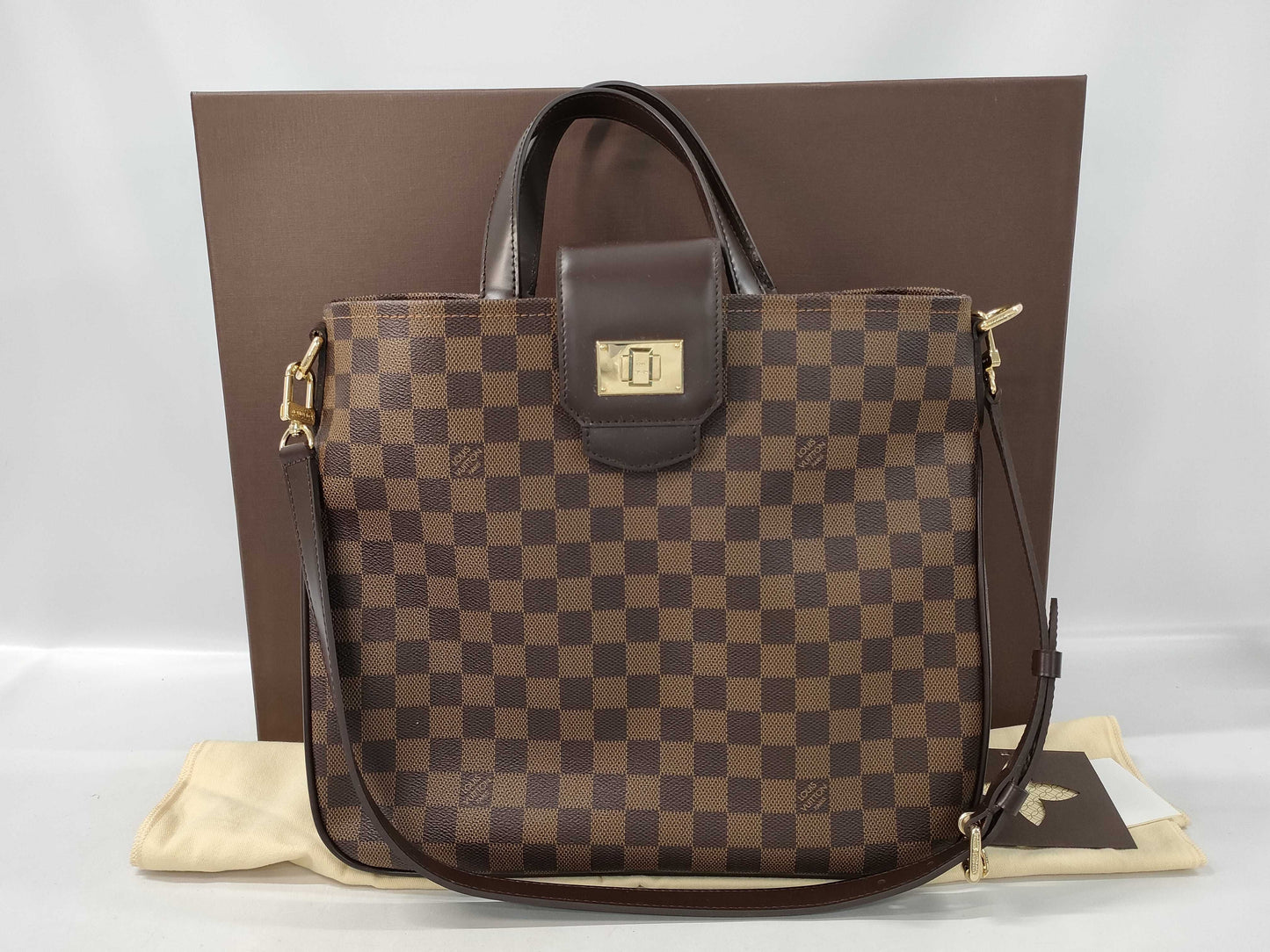 LOUIS VUITTON Damier Cabas Roseberry Handbag