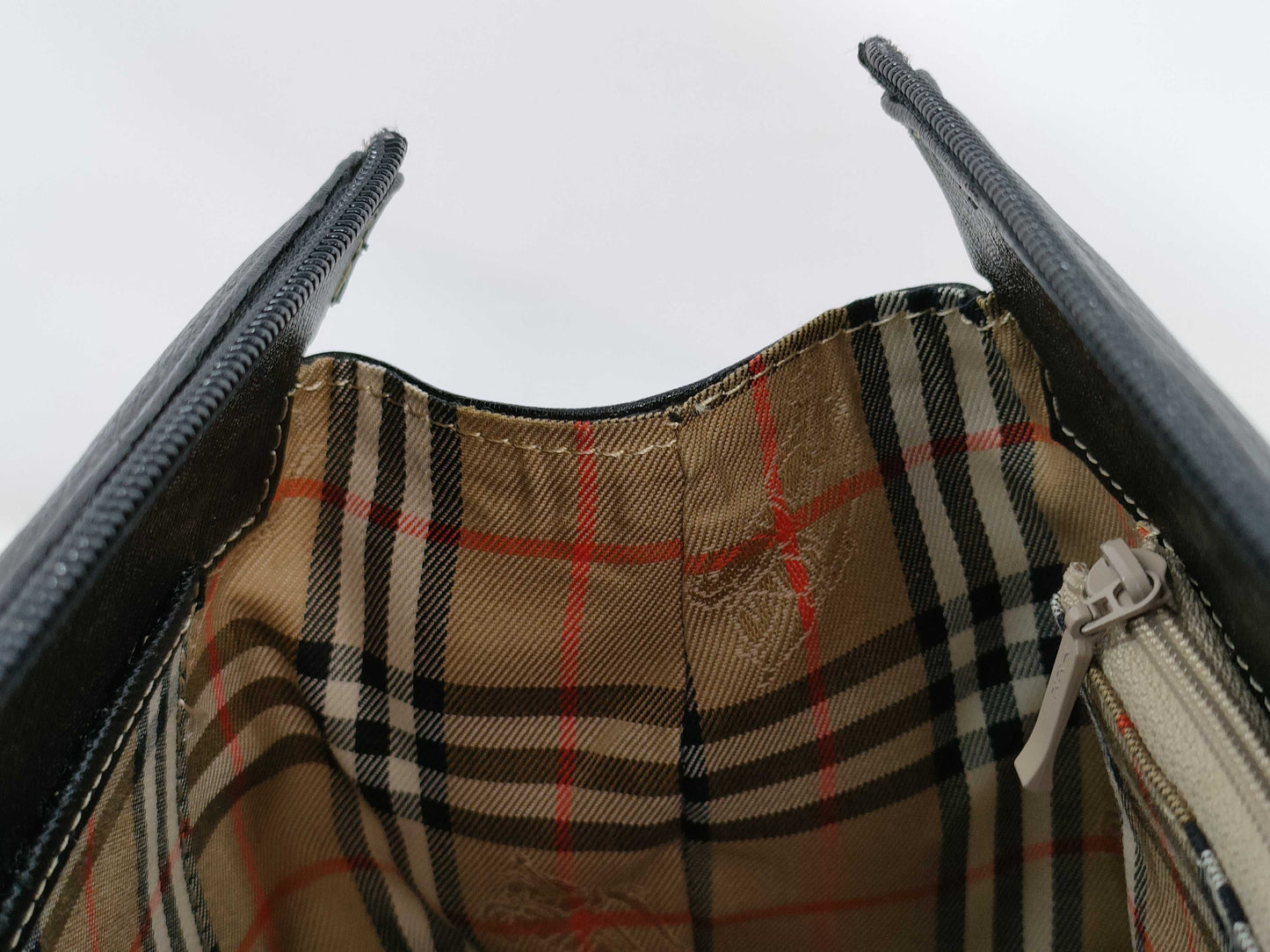 BURBERRY Cylindrical Leather Bag Handbag