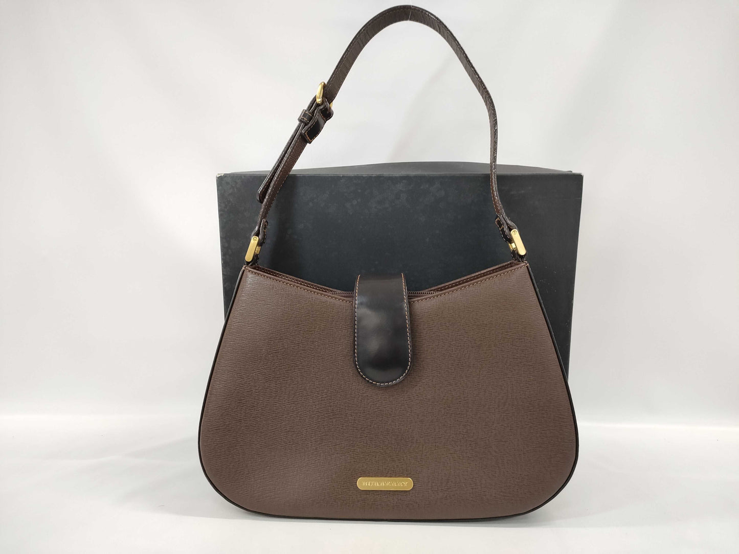 BURBERRY Leather One-Shoulder Shoulder Bag