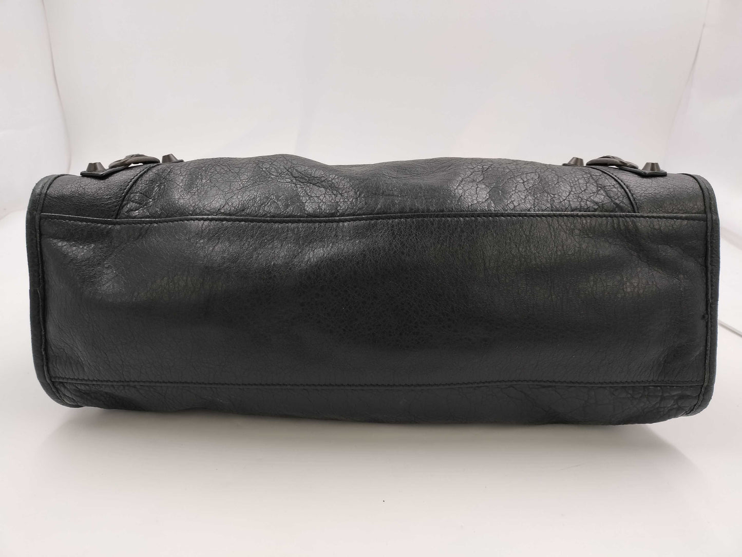BALENCIAGA The Giant City 115748 1000 Handbag with missing plate