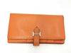 HERMES Bearn □Q engraved wallet with frayed threads in the bill compartment