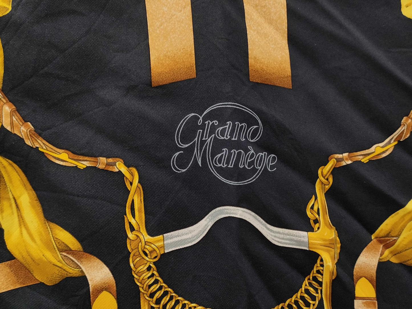 HERMES Carré 90 Crano Manege "Great Training Technique" Scarf Scarf