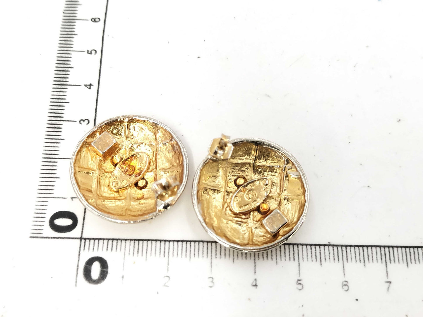 CHANEL Matelasse Coco Mark Earrings