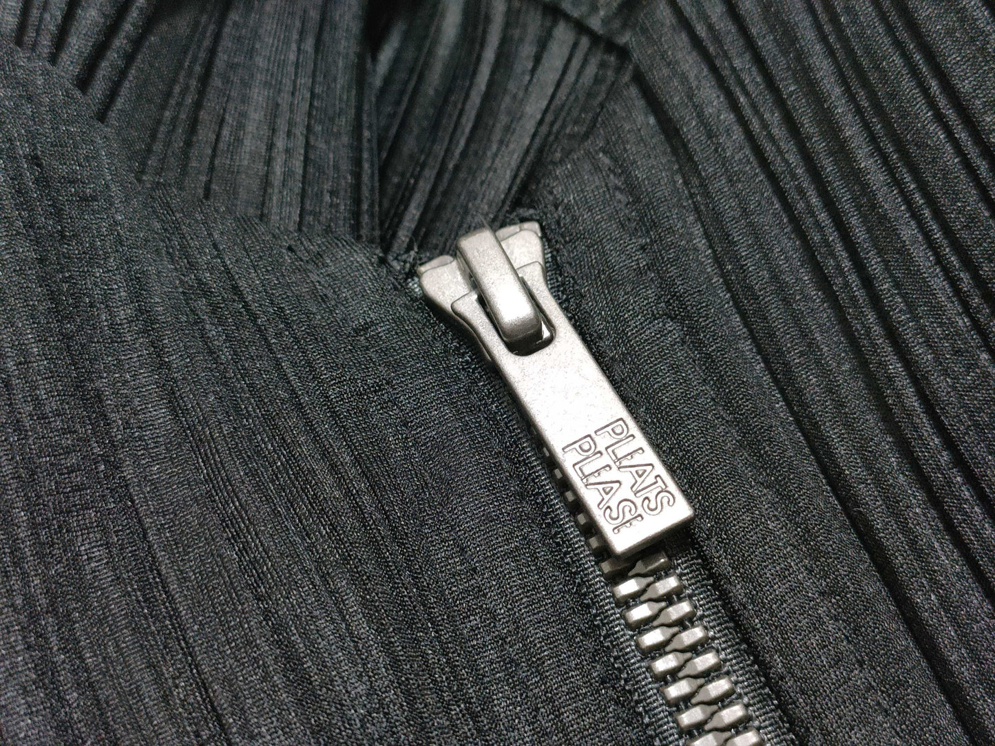 ISSEY MIYAKE Pleats Please Long Sleeve Black Jacket