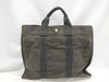 HERMES Air Line MM Tote Bag Gray with Cadena