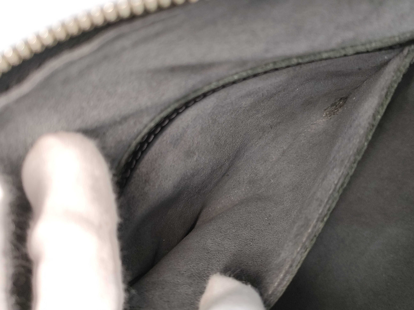 LOUIS VUITTON Epi Alma PM Boston Bag with Cracked Zipper Rail