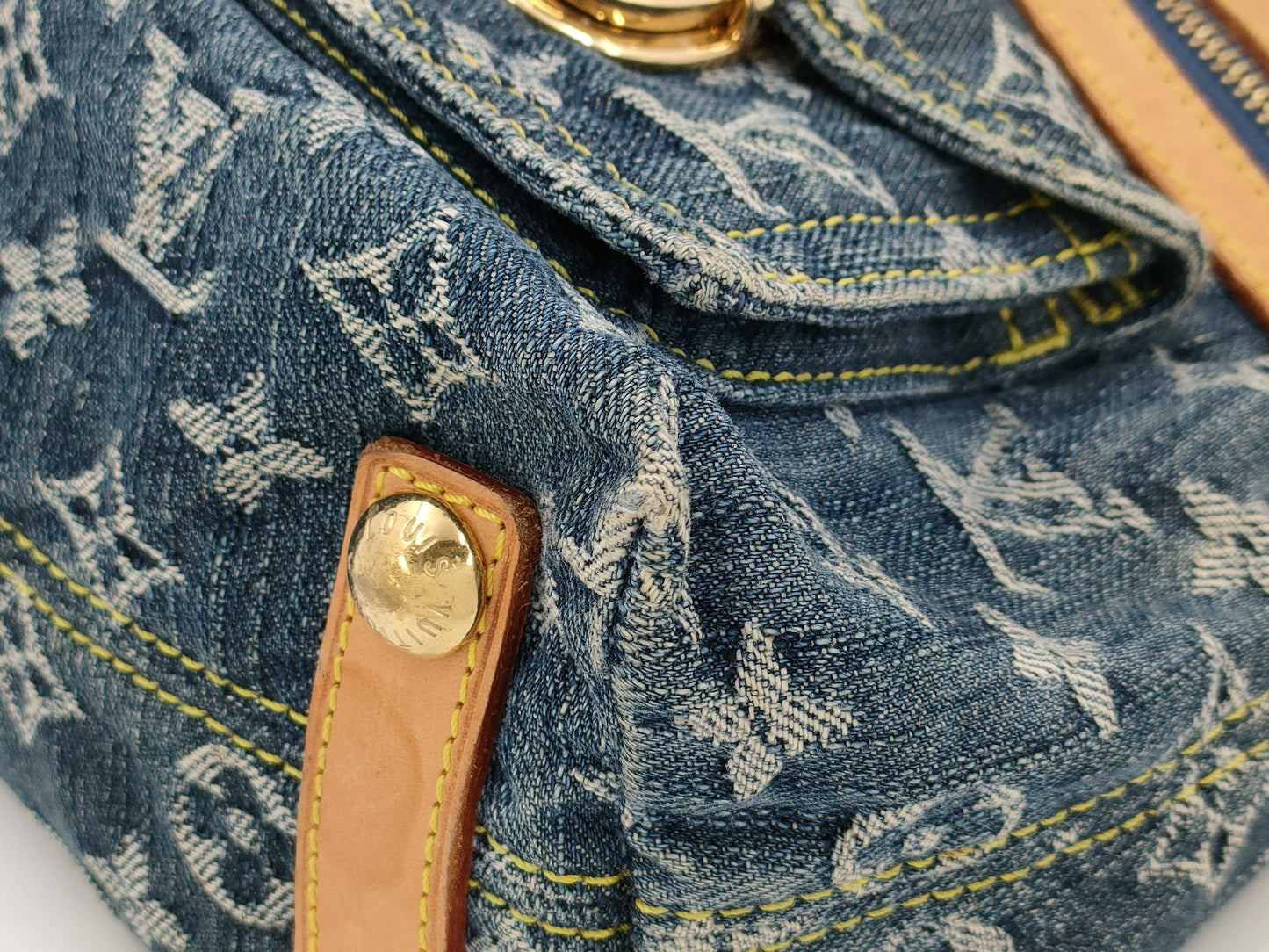 LOUIS VUITTON Monogram Denim Baggy PM Shoulder Bag