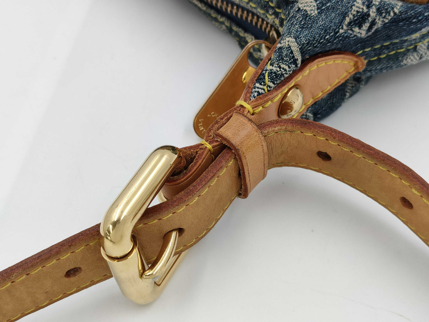 LOUIS VUITTON Monogram Denim Baggy PM Shoulder Bag