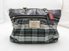 COACH Poppy Canvas Leather Purple Check Tote Bag 15886