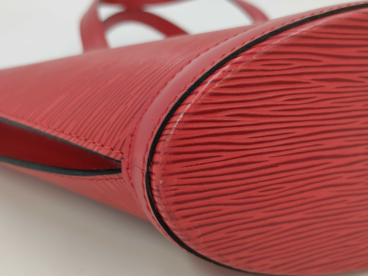 LOUIS VUITTON Epi Saint-Jacques Red Handbag