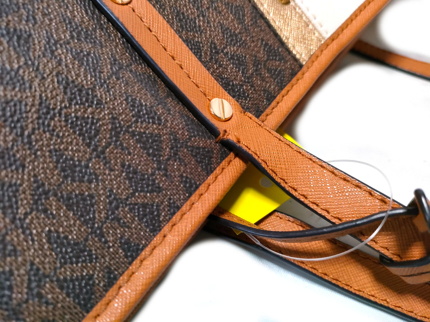 Michael Kors Leather Studded 2-Way Tote Bag