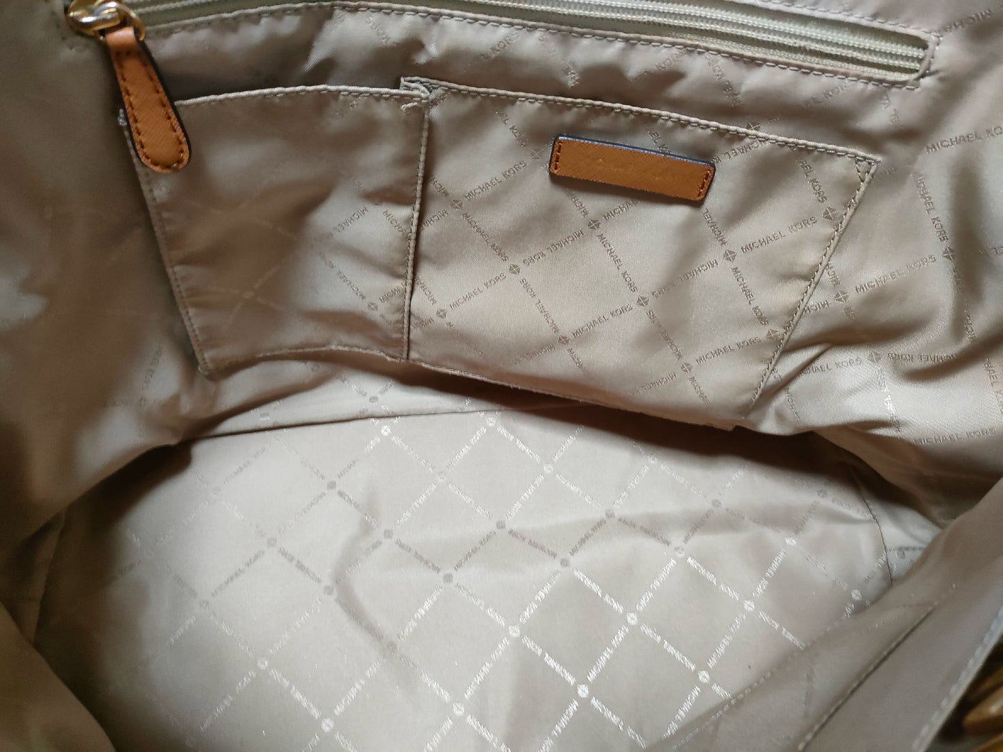 Michael Kors Leather Studded 2-Way Tote Bag