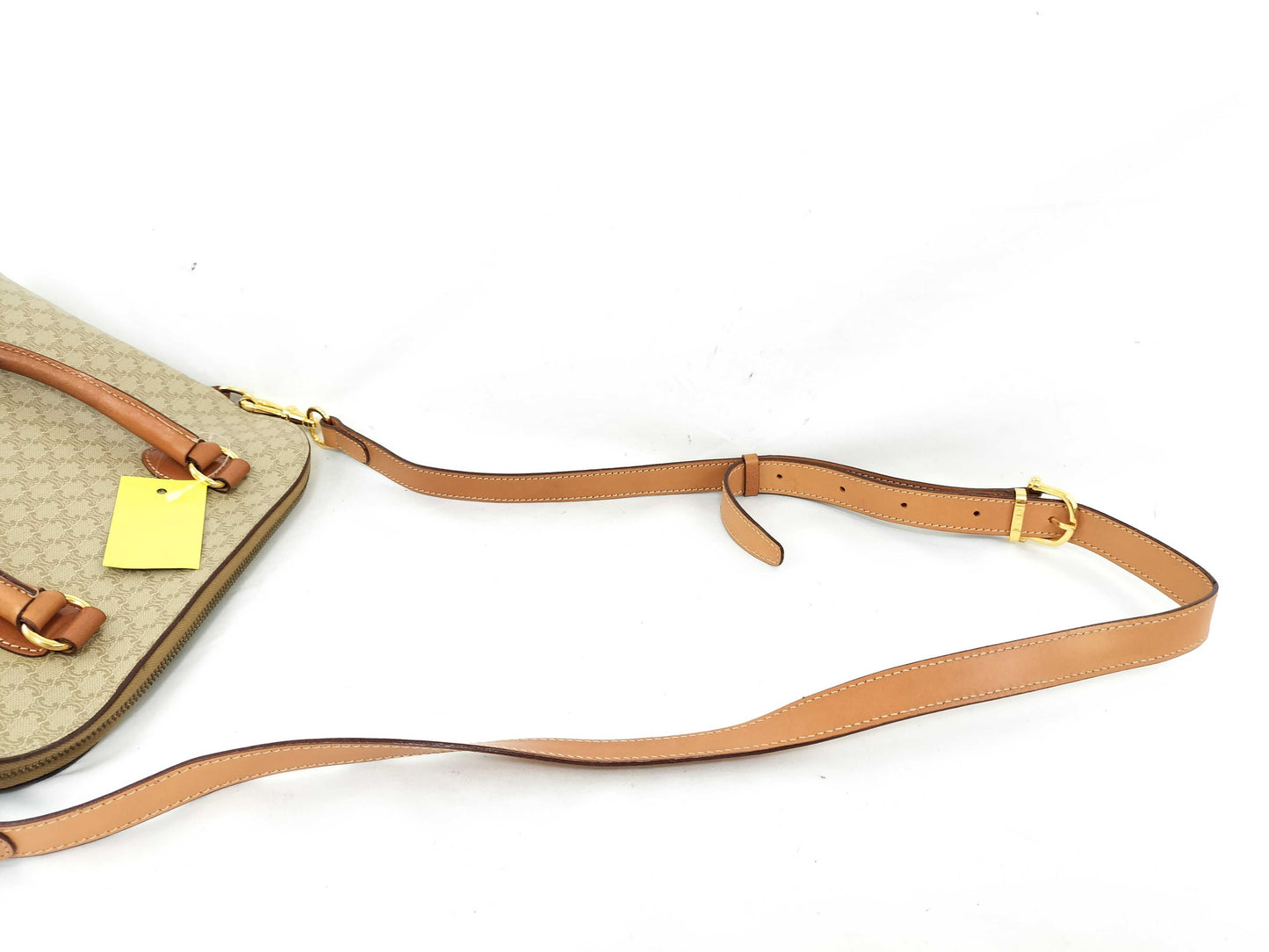 CELINE Handbag DM95 Sand Beige PVC Handbag