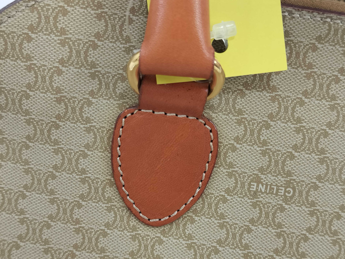 CELINE Handbag DM95 Sand Beige PVC Handbag