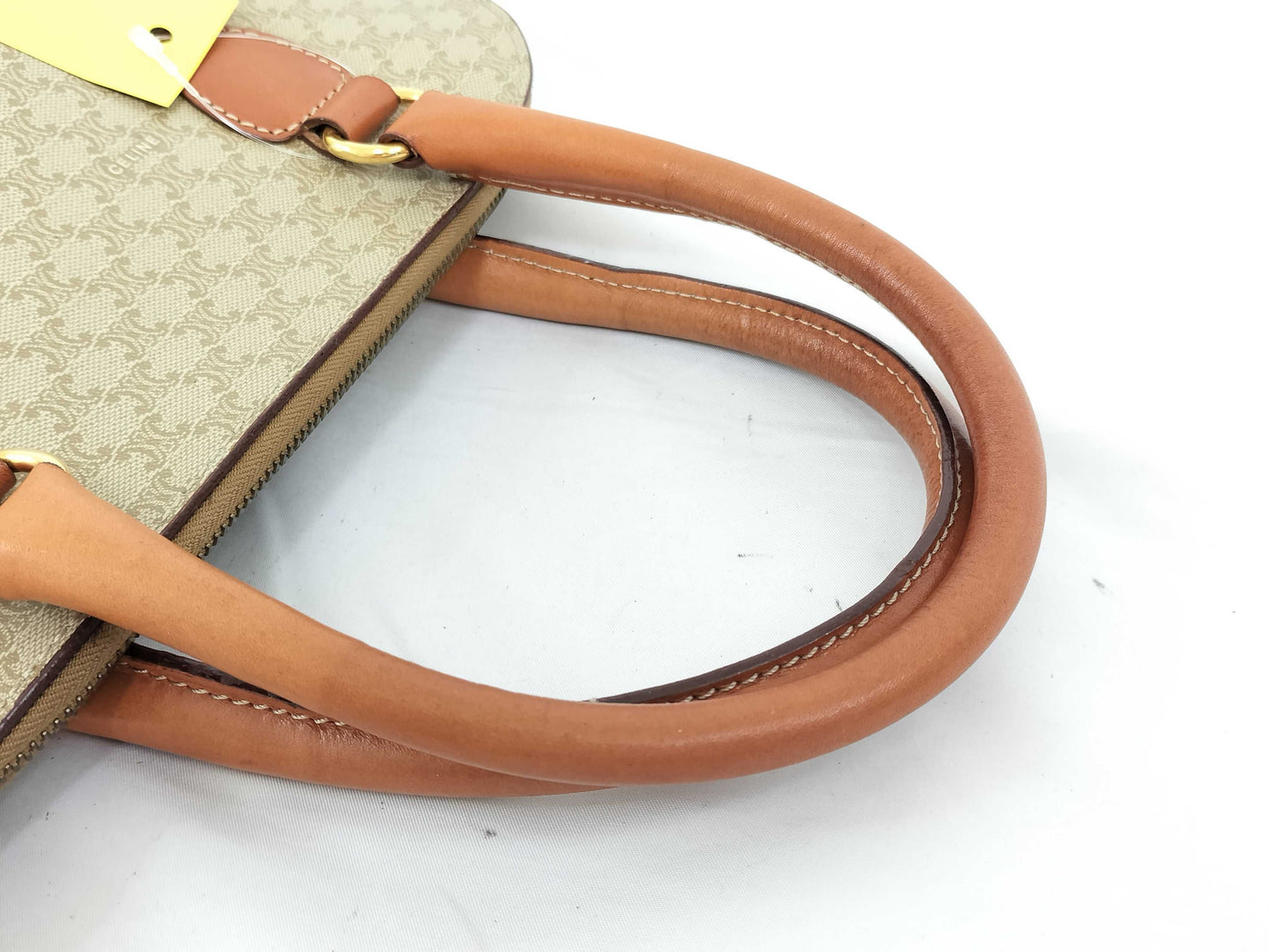 CELINE Handbag DM95 Sand Beige PVC Handbag