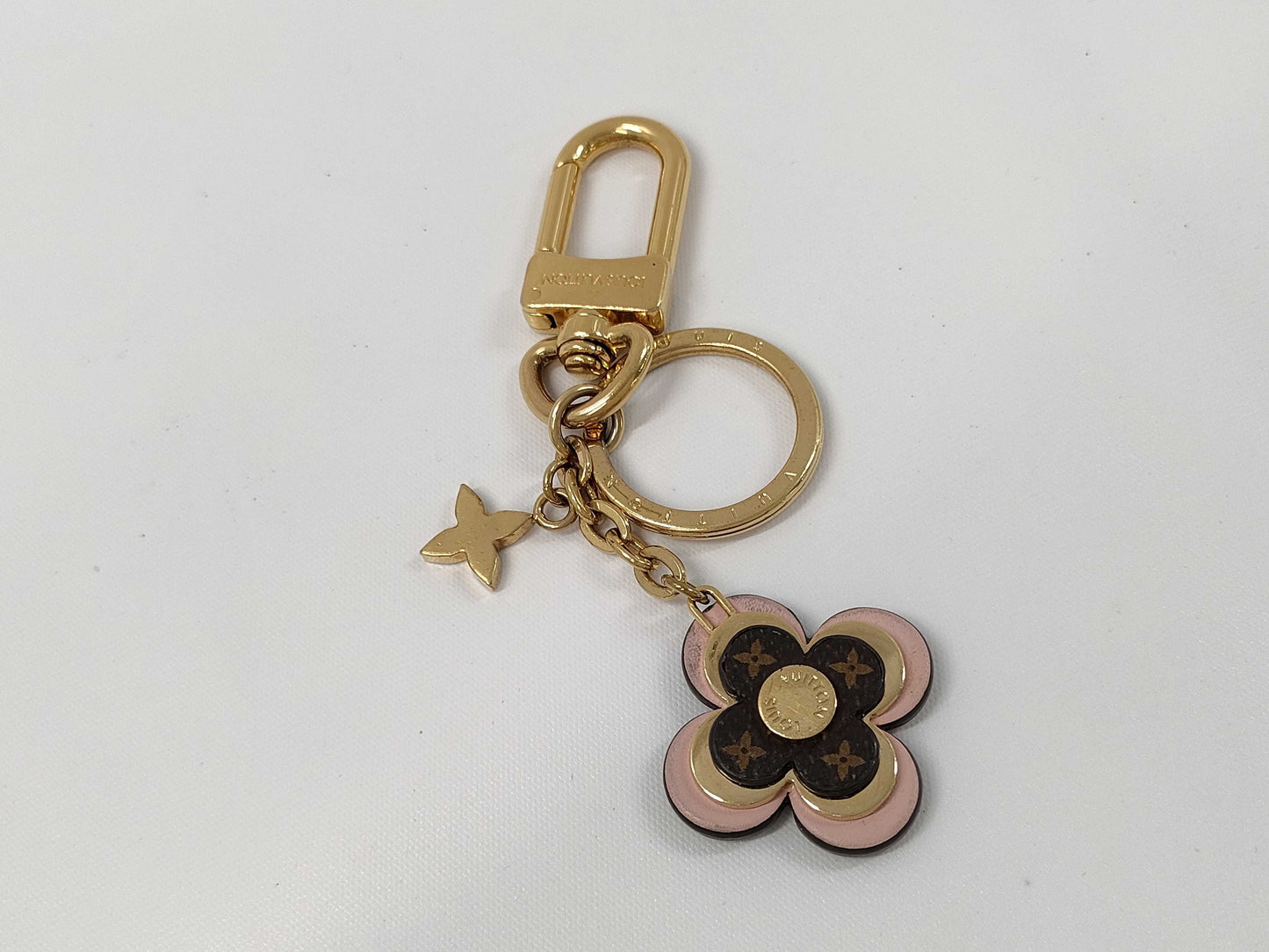 LOUIS VUITTON M63085 Porte Cle Blooming Flower BB Key Case/Key Holder