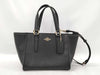 COACH Leather 2-Way Handbag with Stitch F11925