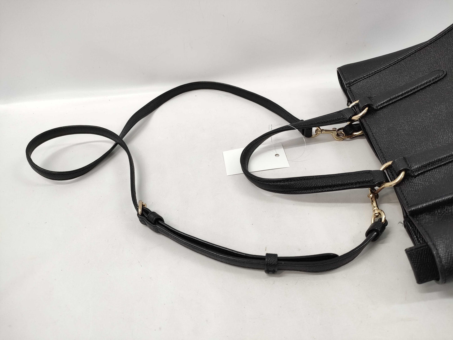 COACH Leather 2-Way Handbag with Stitch F11925