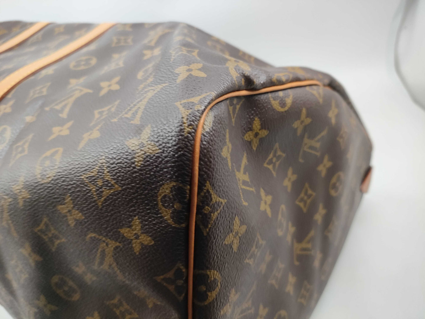 LOUIS VUITTON Monogram M41414 Keepall Bandouliere 55 Boston Bag with Lock