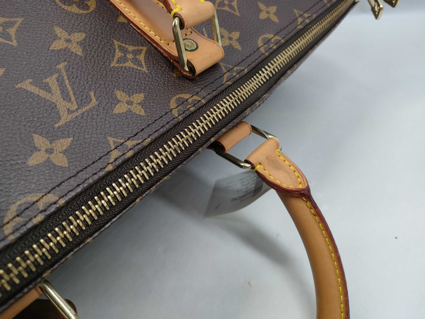 LOUIS VUITTON Monogram M41414 Keepall Bandouliere 55 Boston Bag with Lock