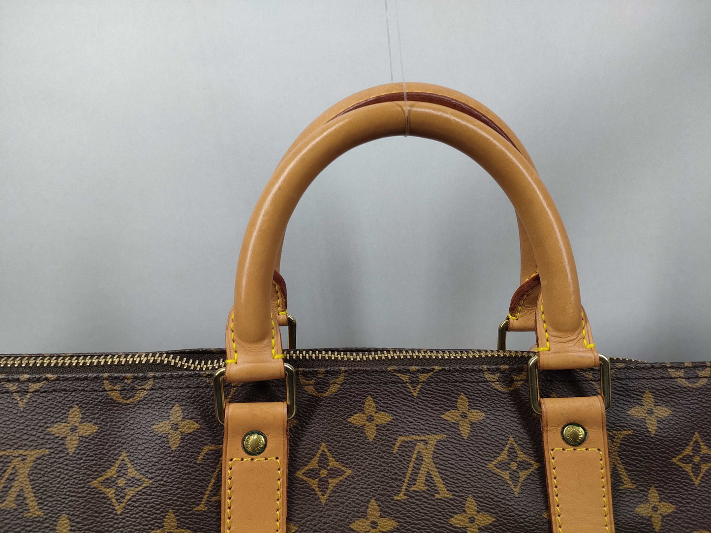 LOUIS VUITTON Monogram M41414 Keepall Bandouliere 55 Boston Bag with Lock