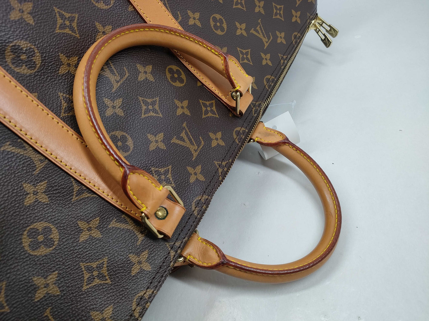 LOUIS VUITTON Monogram M41414 Keepall Bandouliere 55 Boston Bag with Lock