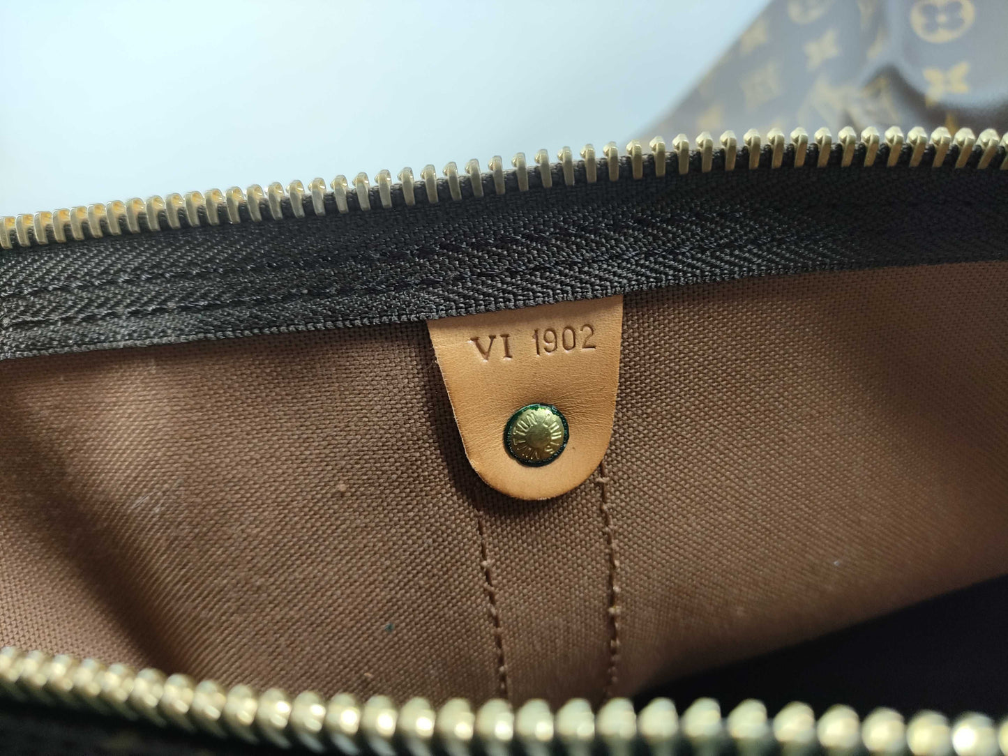 LOUIS VUITTON Monogram M41414 Keepall Bandouliere 55 Boston Bag with Lock