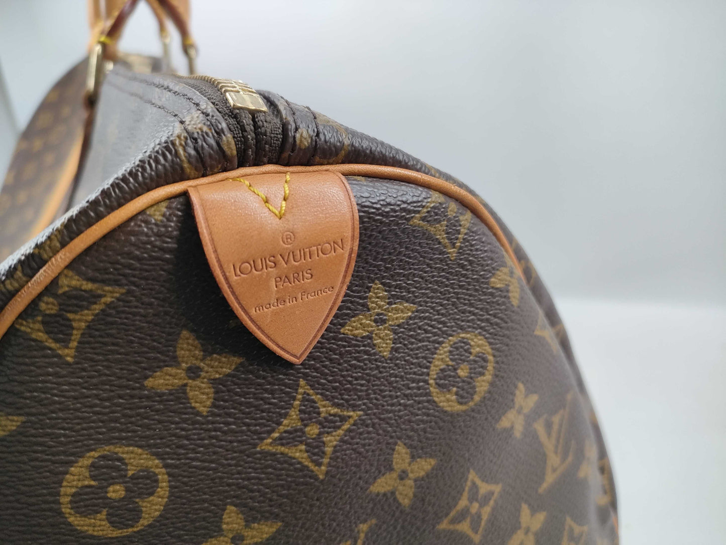 LOUIS VUITTON Monogram M41414 Keepall Bandouliere 55 Boston Bag with Lock