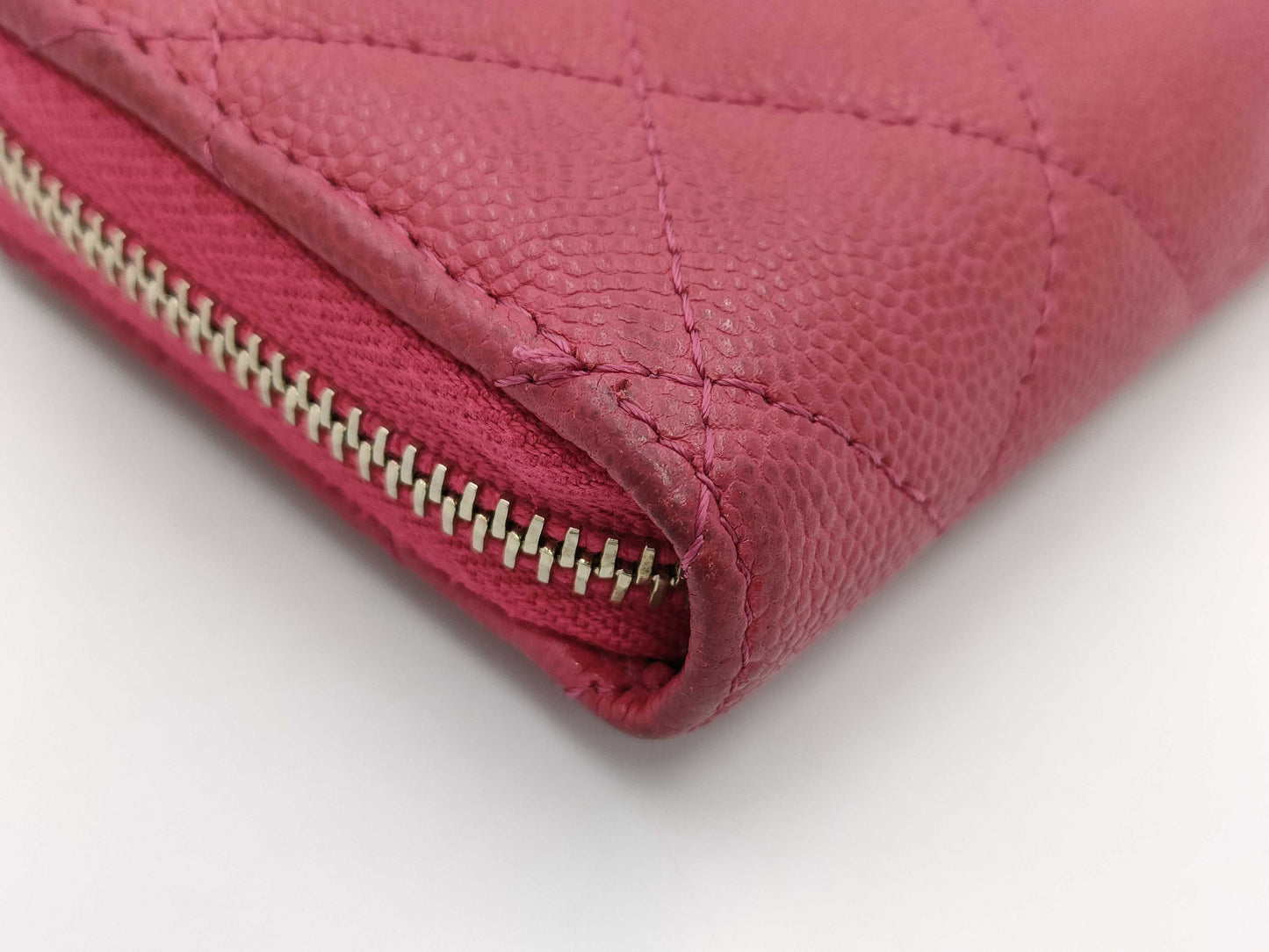 CHANEL Caviar Leather Classic Zip Coin Purse with G Hardware