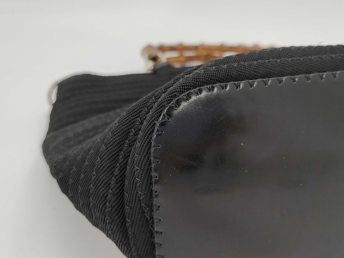 GUCCI Bamboo Nylon Handbag Handbag