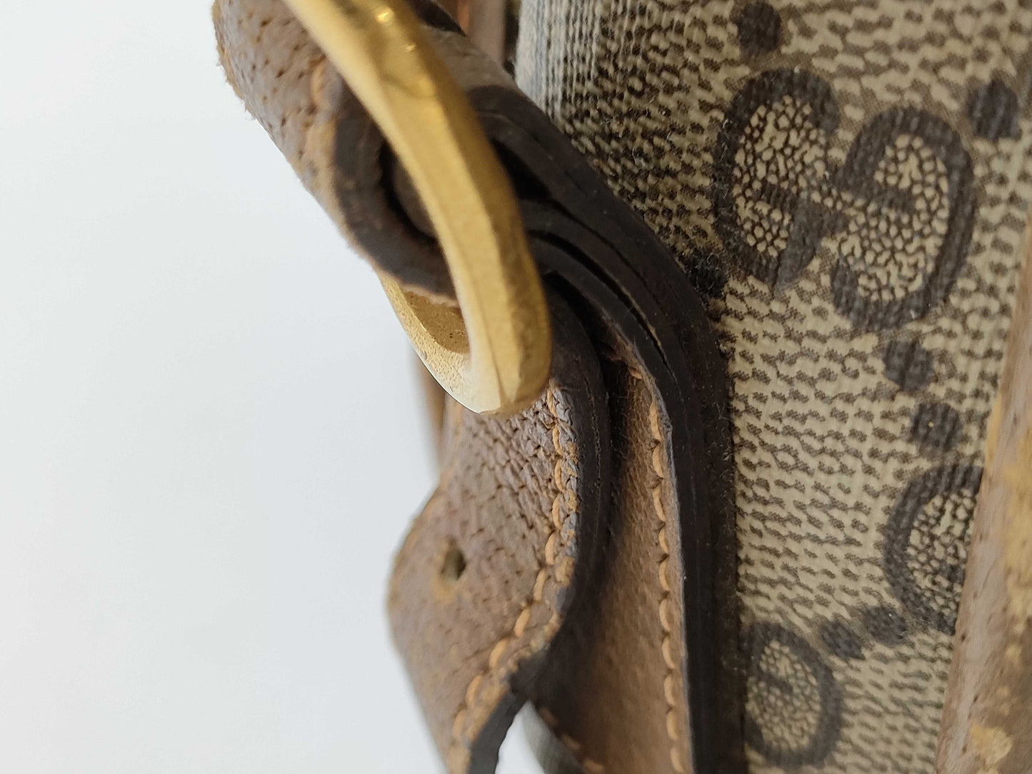 GUCCI GG Supreme Sherry Line Vintage Horizontal Shoulder Bag