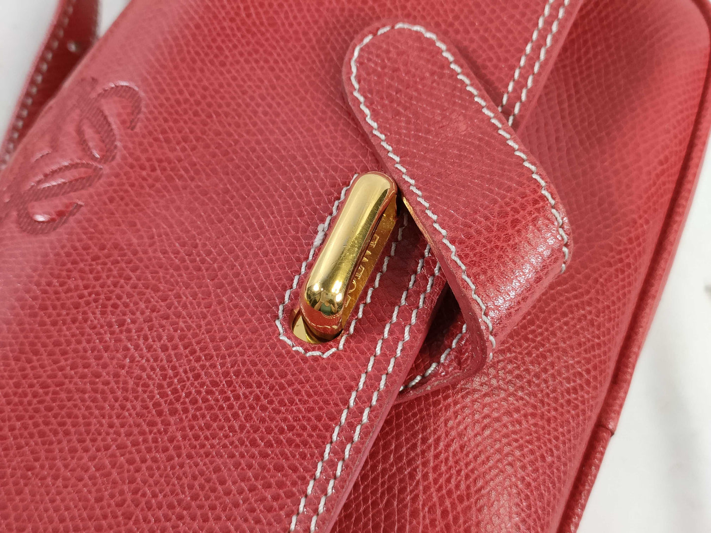 LOEWE Anagram Leather Shoulder Bag
