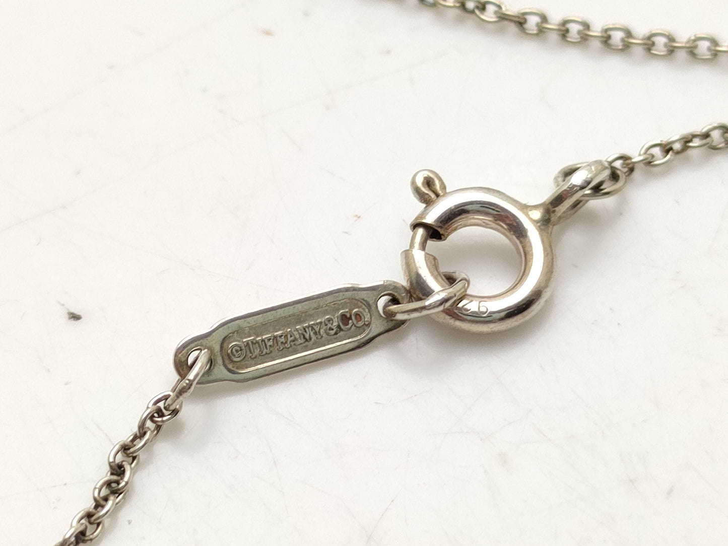 Tiffany & Co. Return to Tiffany Return to Blue/Double Heart Necklace Necklace
