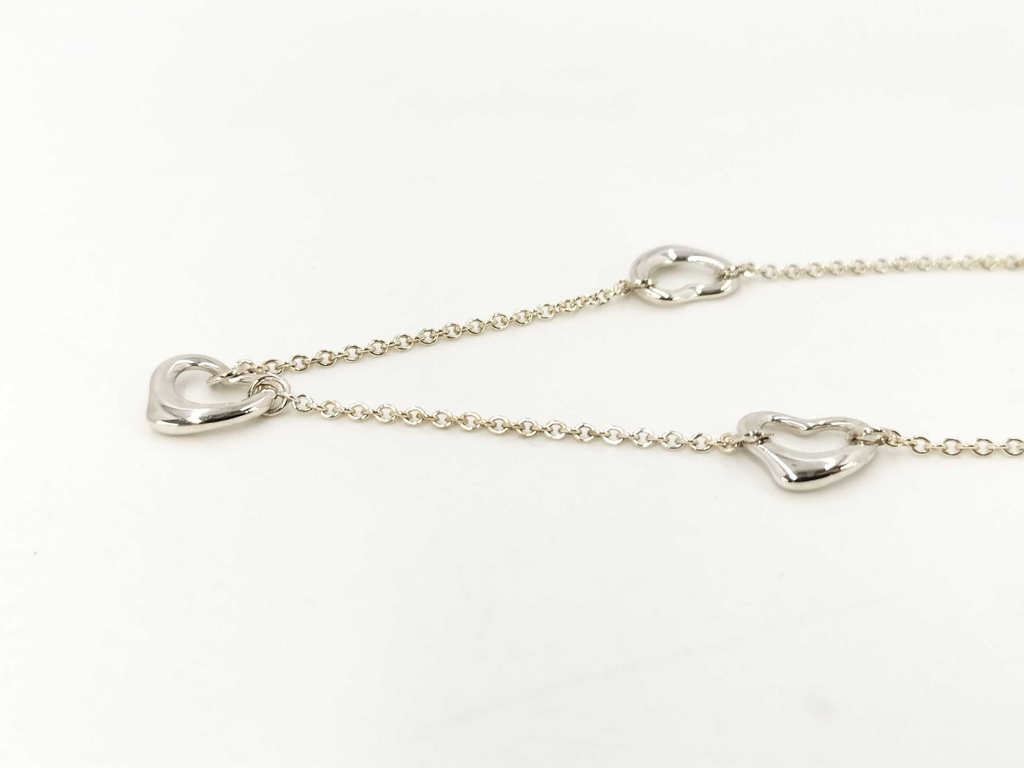 Tiffany & Co. Triple Open Heart Necklace in SV925 Silver