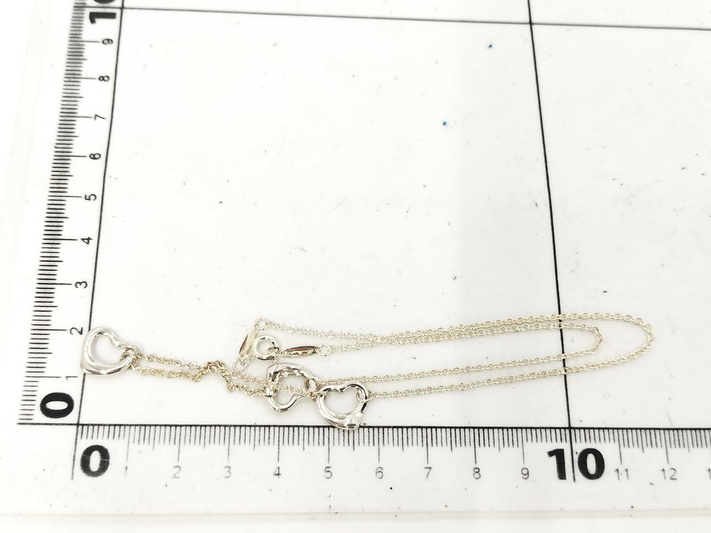 Tiffany & Co. Triple Open Heart Necklace in SV925 Silver