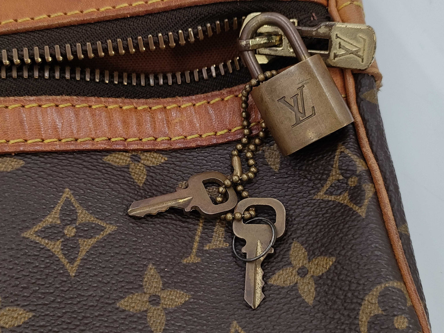 LOUIS VUITTON Monogram M41424 Keepall 55 Boston Bag