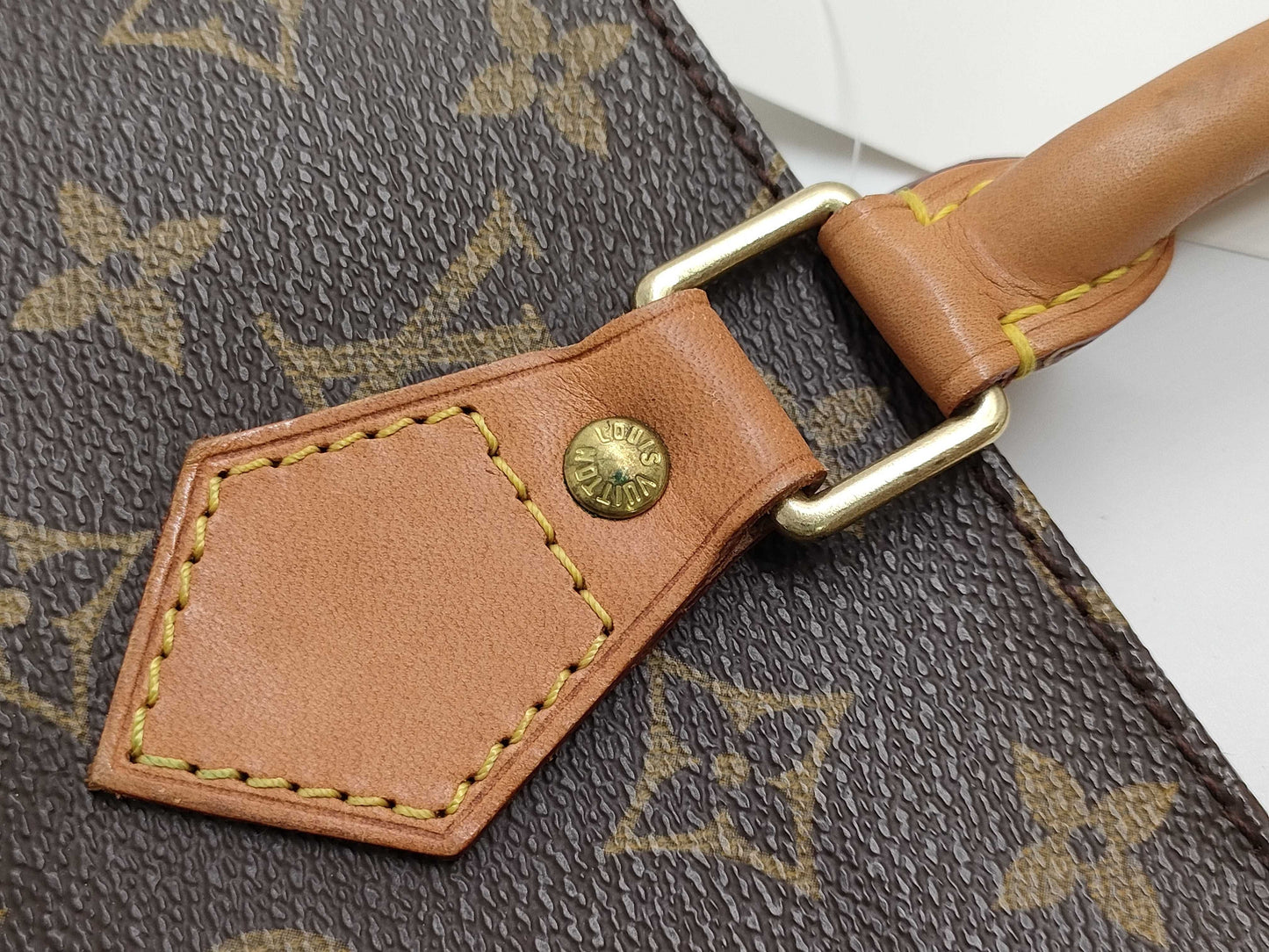 LOUIS VUITTON Monogram Sac Plat M51140 Handbag