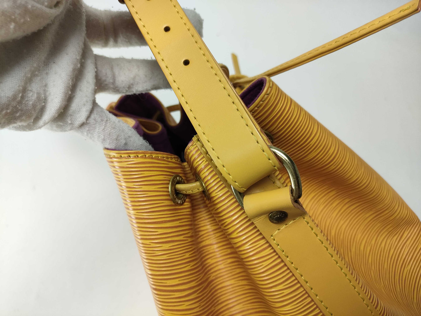 LOUIS VUITTON Epi M44109 Noe Tassili Yellow Handbag