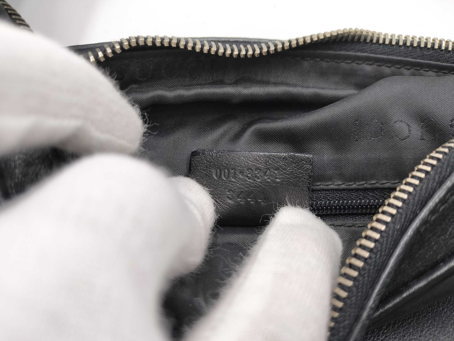 GUCCI Leather One-Shoulder Bag 001, 3341, 3444 Black Shoulder Bag